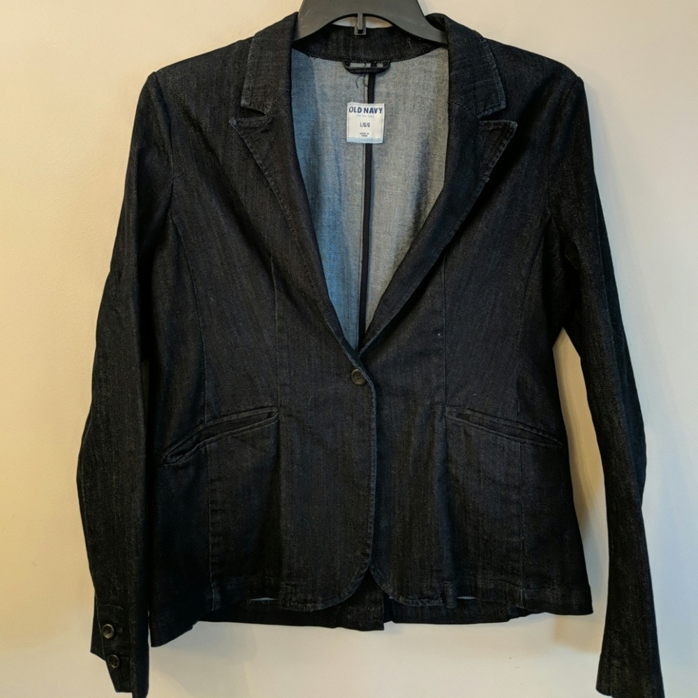 EUC Old Navy Denim Blazer Large